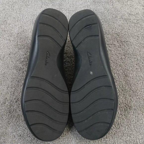 Clarks Cora Harbor Loafer Shoes Womens Size 9 Comfort Shoes Zip Brown Leather - Picture 2 of 11